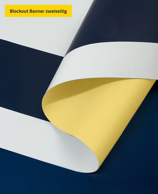 Blockout Banner, Material im Detail