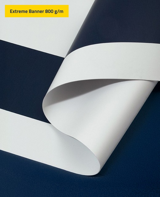 Extreme Banner, Druck auf 800 g/m² PVC