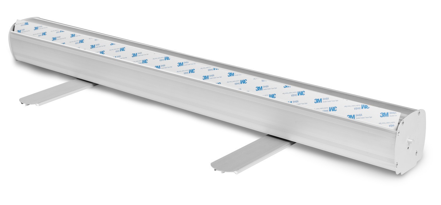 Kassette des Roll-Up Ecolight mit Aluminiumfüßen