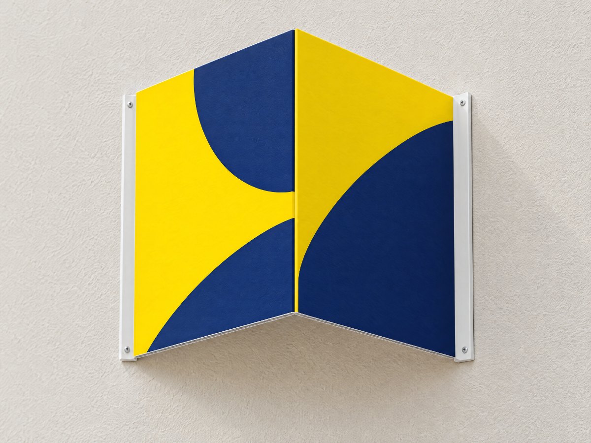 Gefaltetes Nasenschild aus Hohlkammer