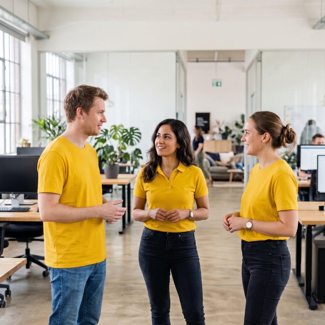Bedruckte T-Shirts für ein Team